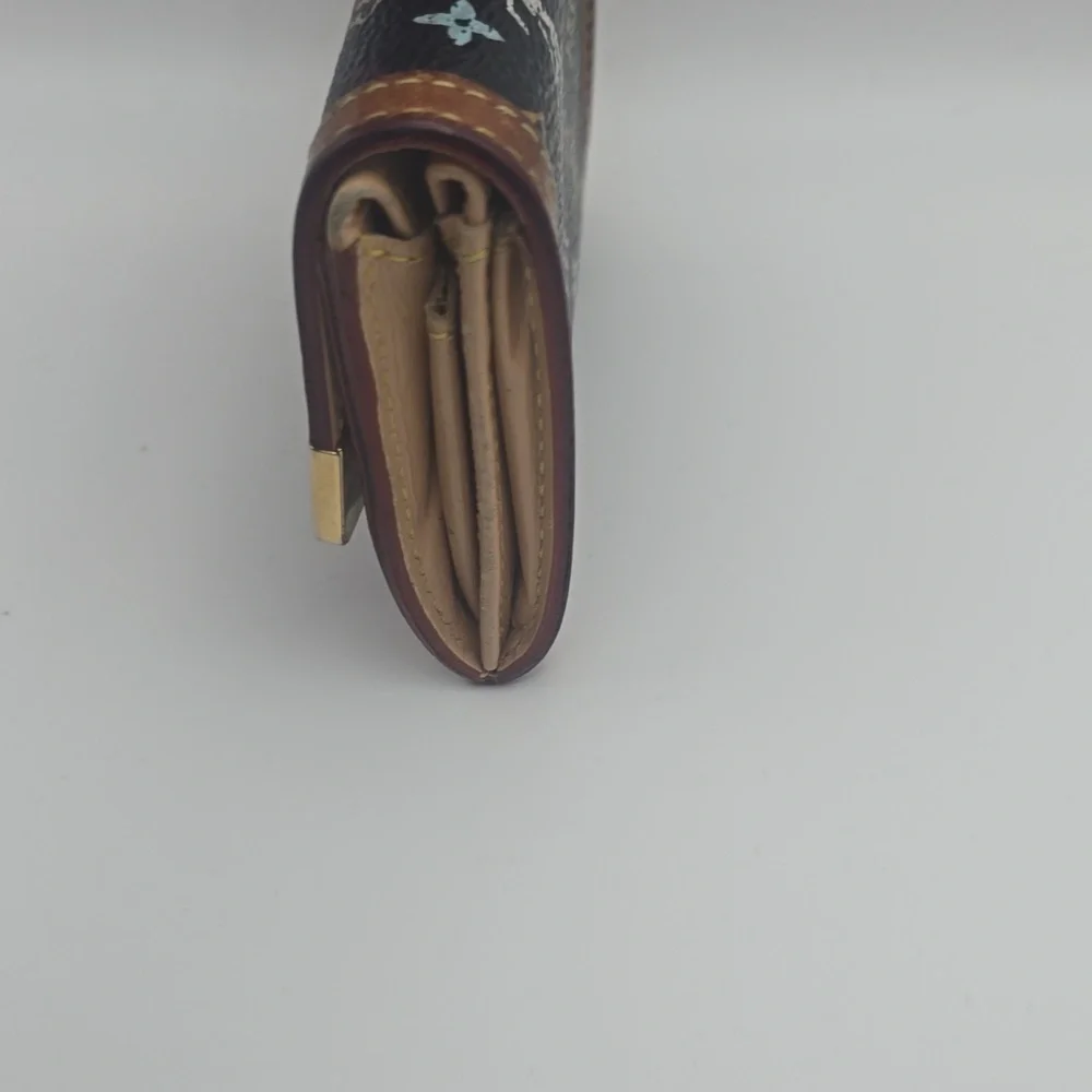 Louis Vuitton Mono Multicolor Porte Monnaie Plat Coin Wallet (VERY GOOD)COA✨️ - Picture 8 of 16